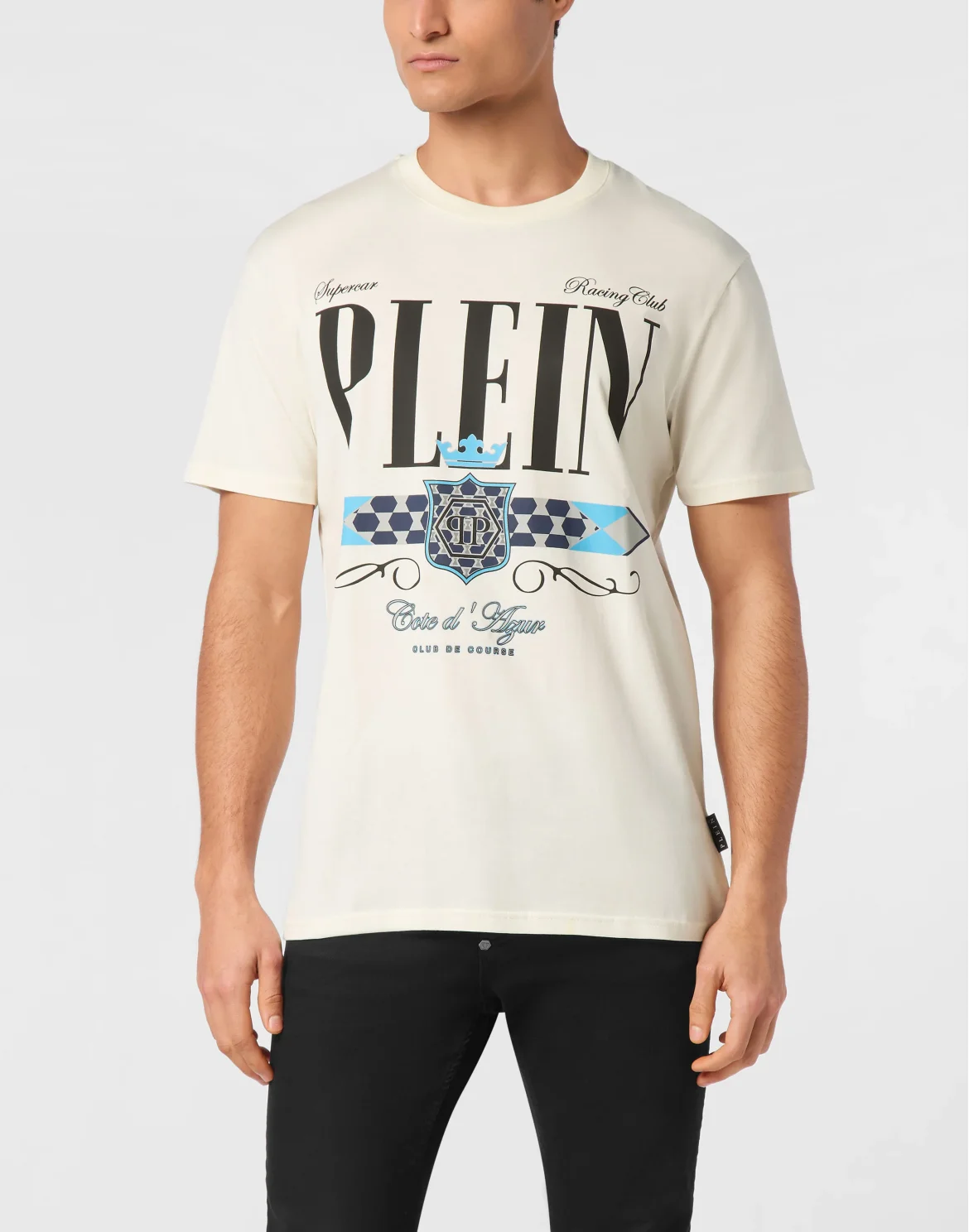 T-shirt Round Neck SS Plein Stemma, цвет: Бежевый