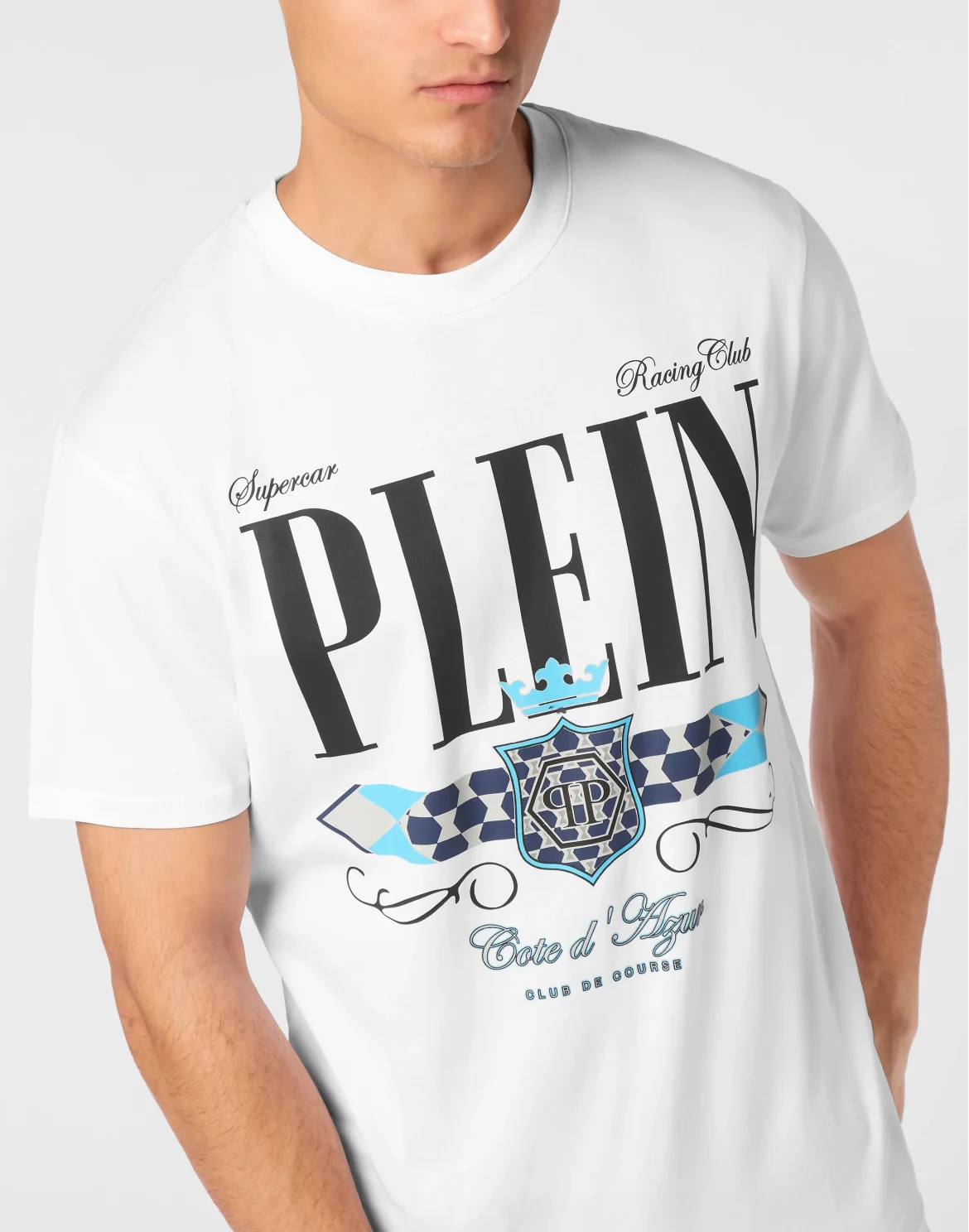 T-shirt Round Neck SS Plein Stemma, цвет: Белый