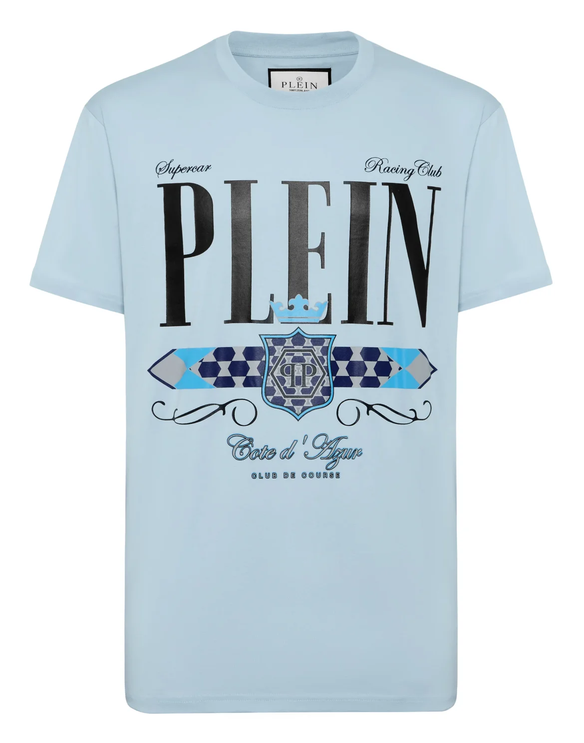 T-shirt Round Neck SS Plein Stemma, цвет: Голубой