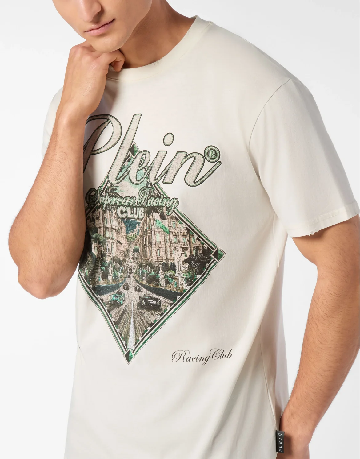 T-shirt Round Neck SS Rombo Monaco, цвет: Бежевый