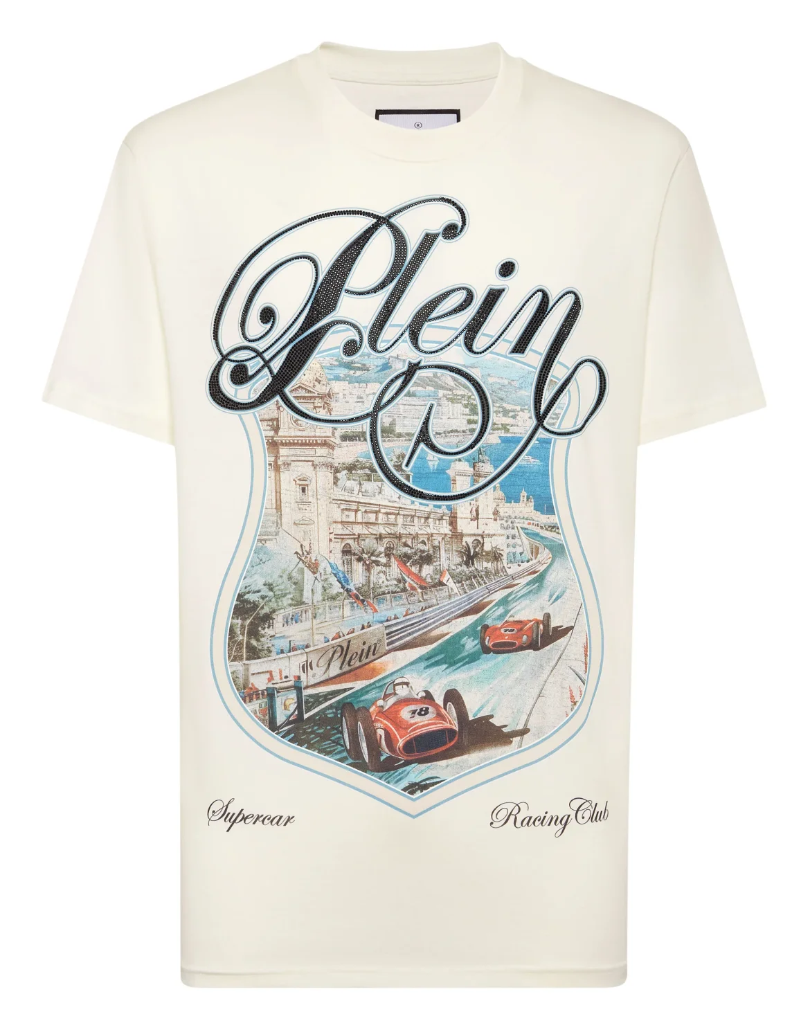 T-shirt Round Neck SS Racing Car Stones, цвет: Бежевый