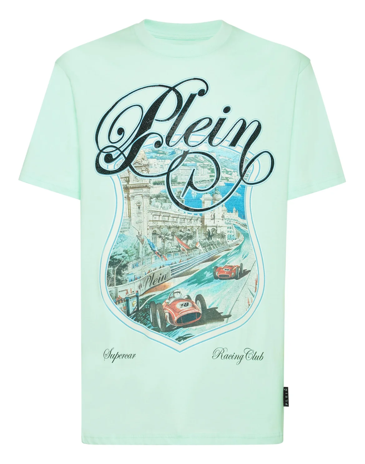 T-shirt Round Neck SS Racing Car Stones, цвет: Зеленый