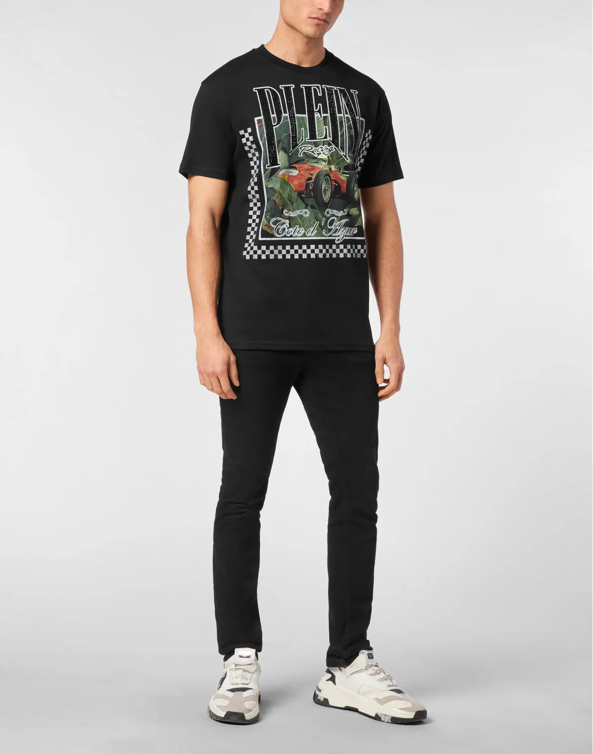 T-shirt Round Neck SS Racing, цвет: Черный