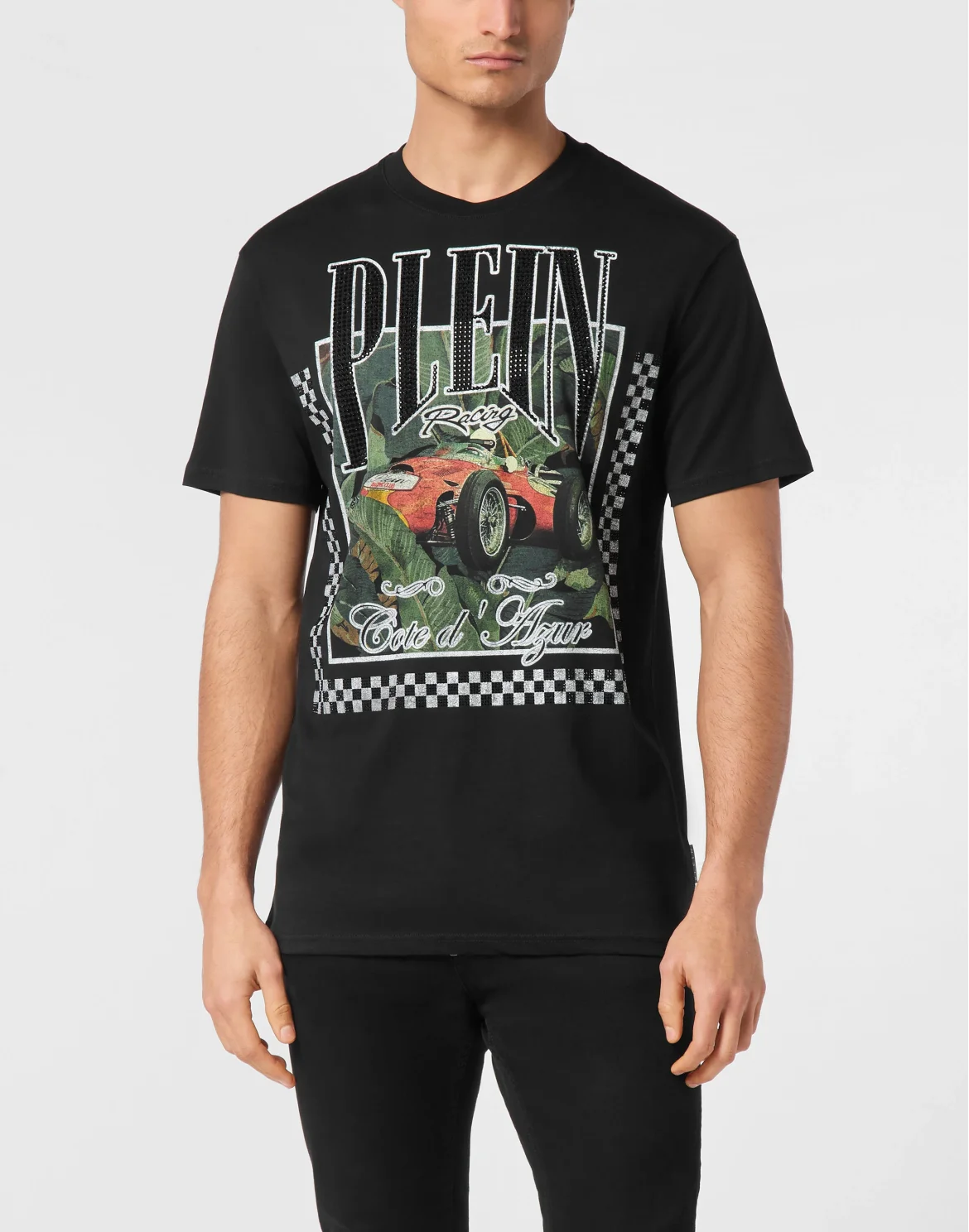 T-shirt Round Neck SS Racing, цвет: Черный
