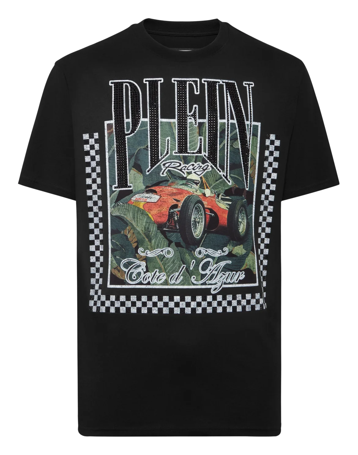 T-shirt Round Neck SS Racing, цвет: Черный