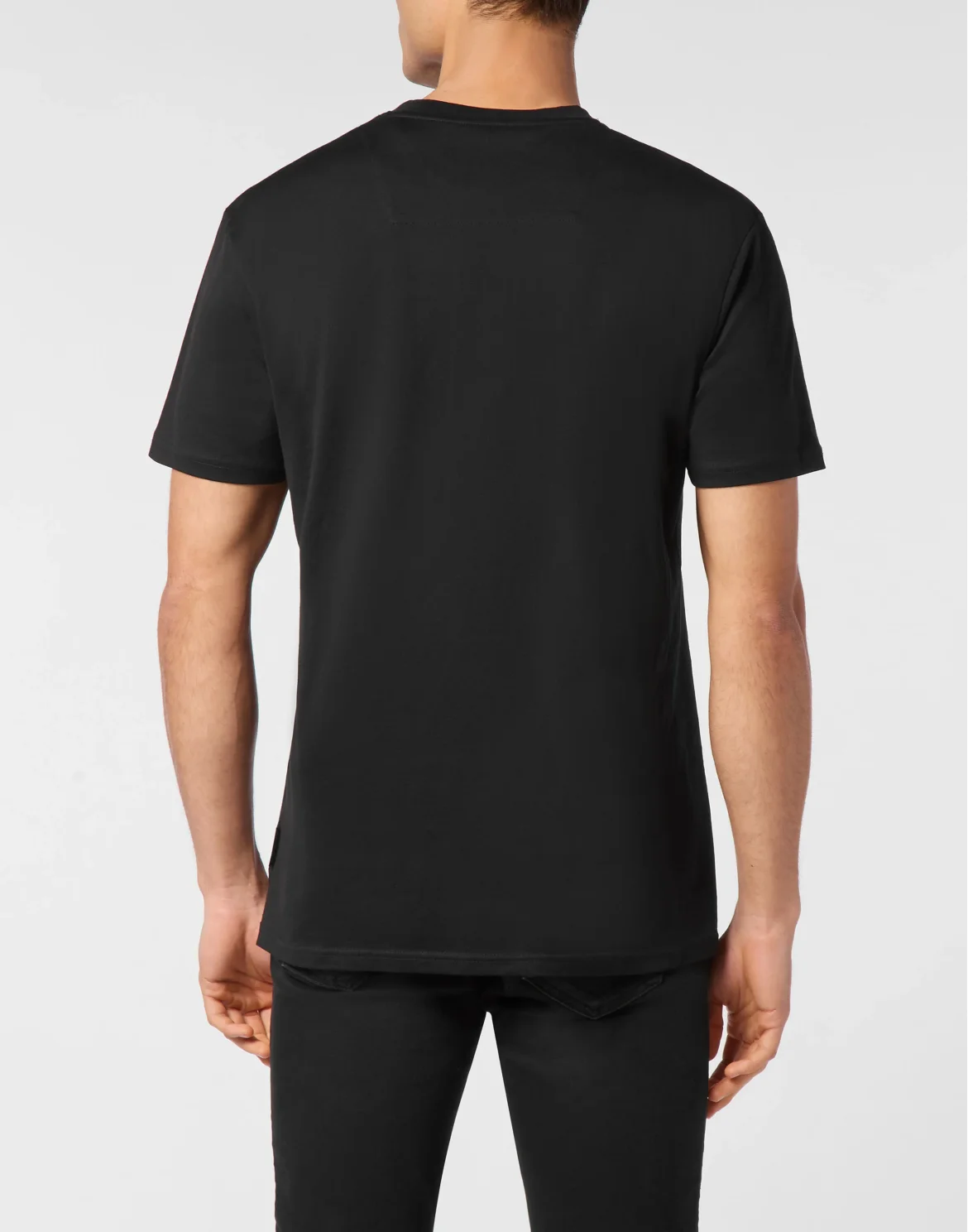 T-shirt Round Neck SS Bling Strass, цвет: Черный