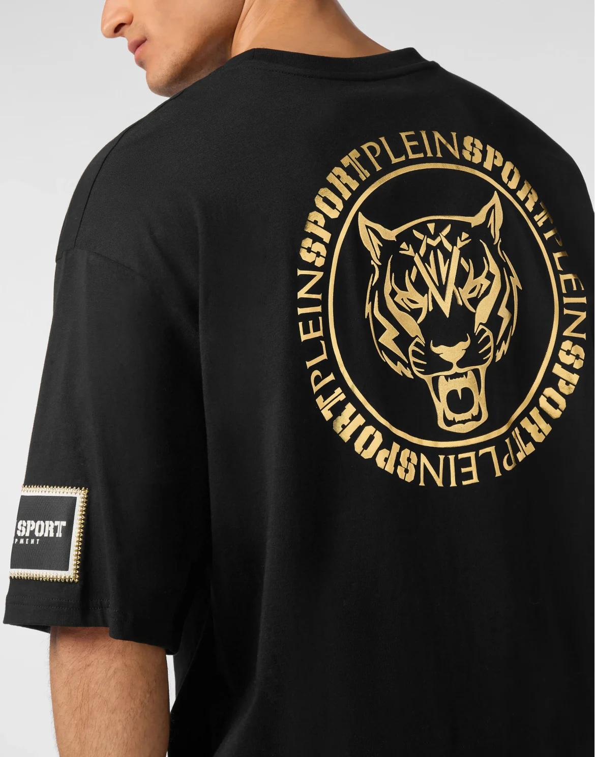 T-shirt Round Neck SS Label, цвет: Черный