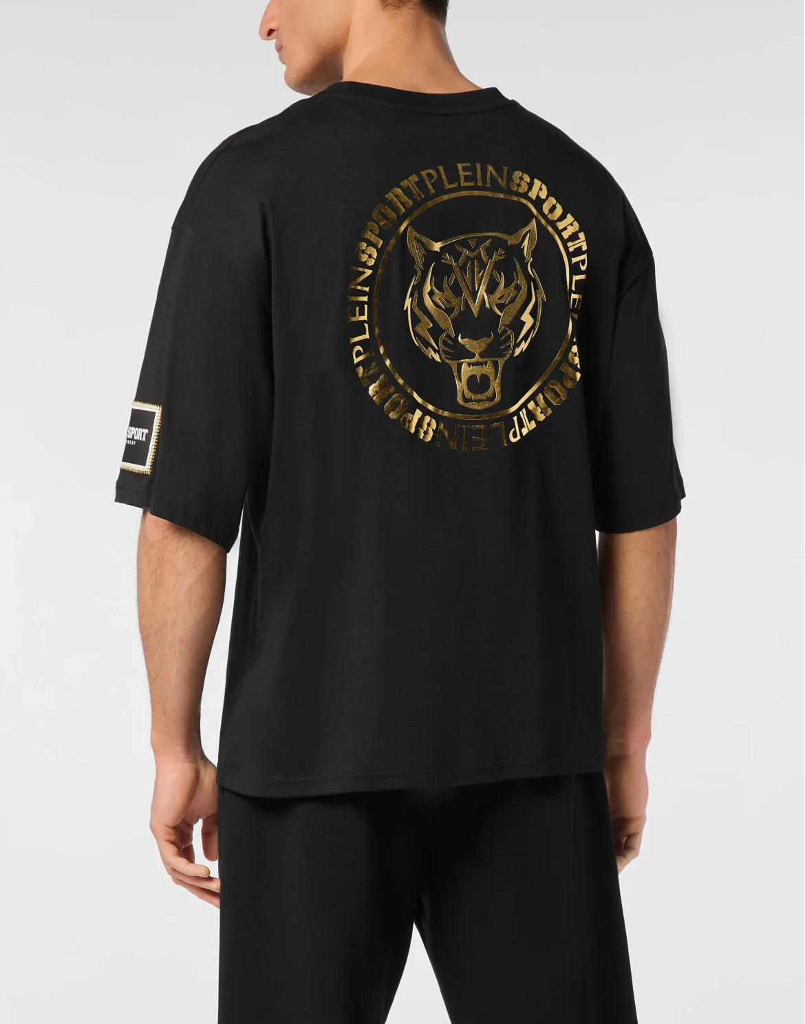 T-shirt Round Neck SS Label, цвет: Черный