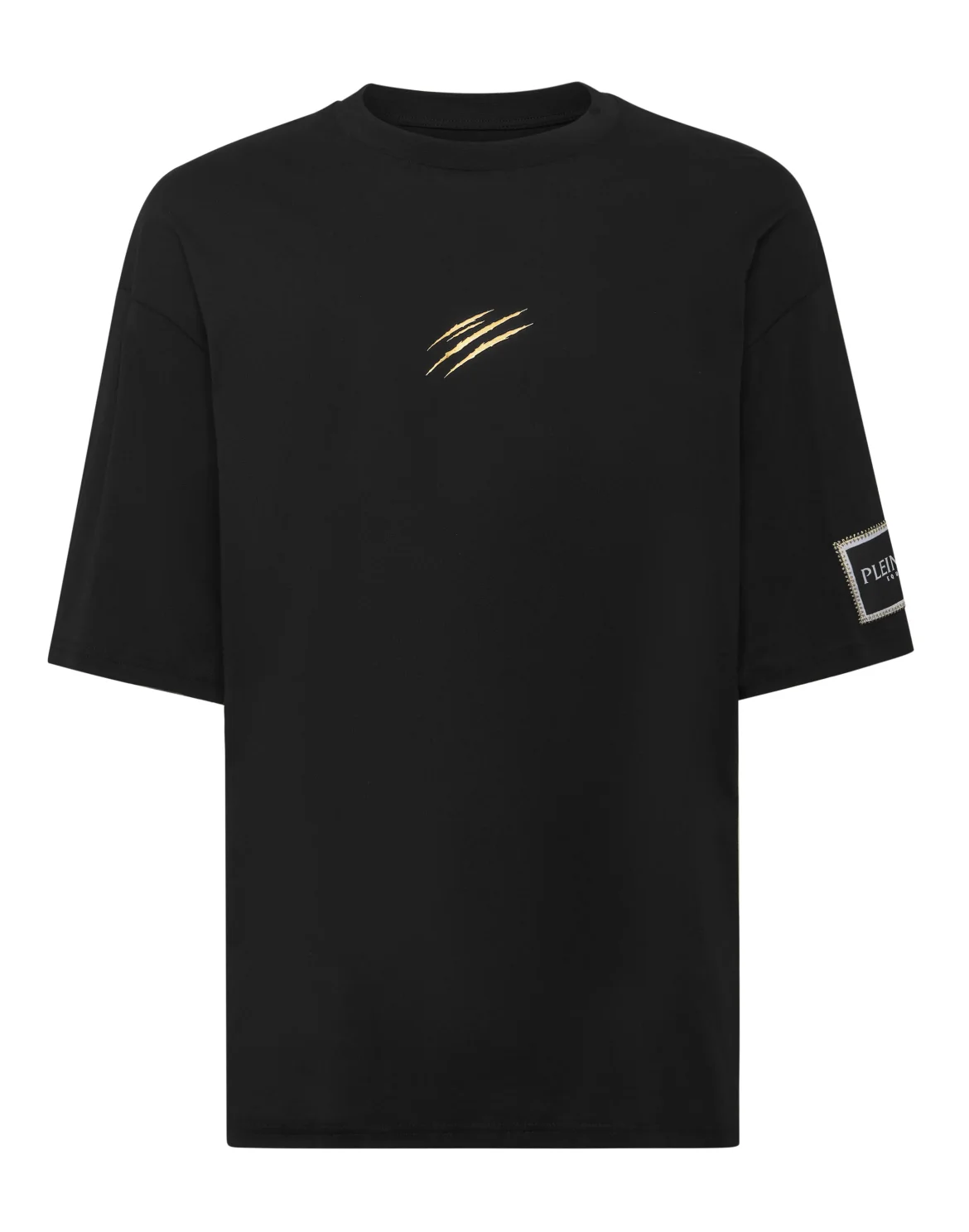 T-shirt Round Neck SS Label, цвет: Черный