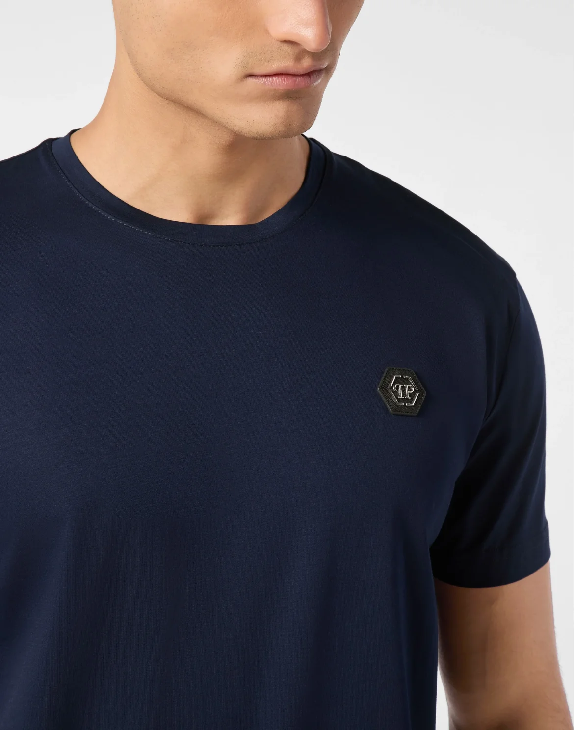 T-Shirt Round Neck Basic, цвет: Синий