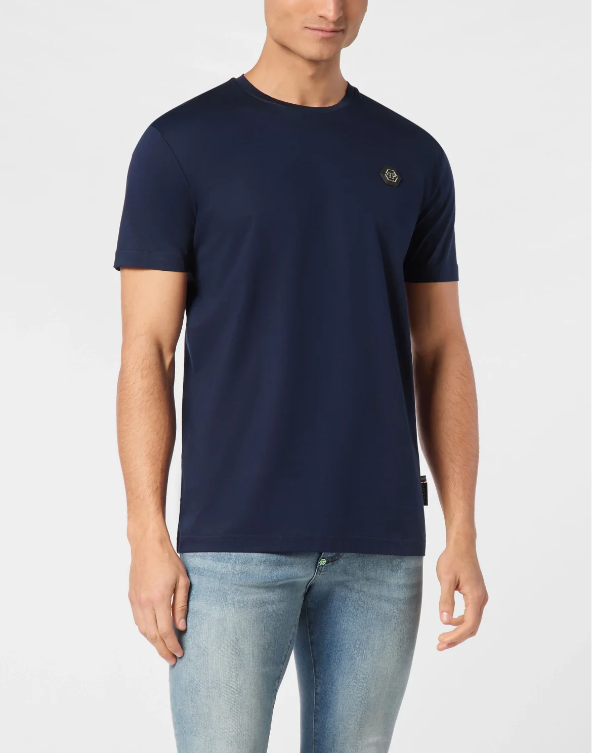T-Shirt Round Neck Basic, цвет: Синий