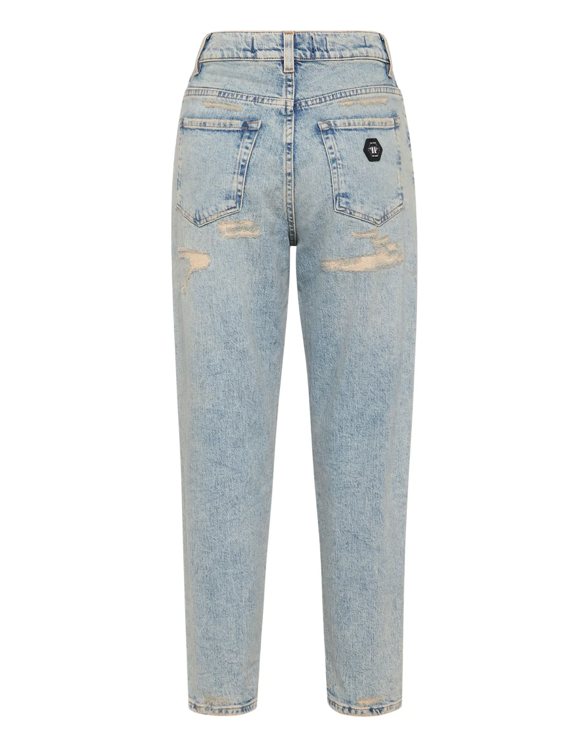 Mom Fit Vintage Denim Trousers, цвет: Голубой