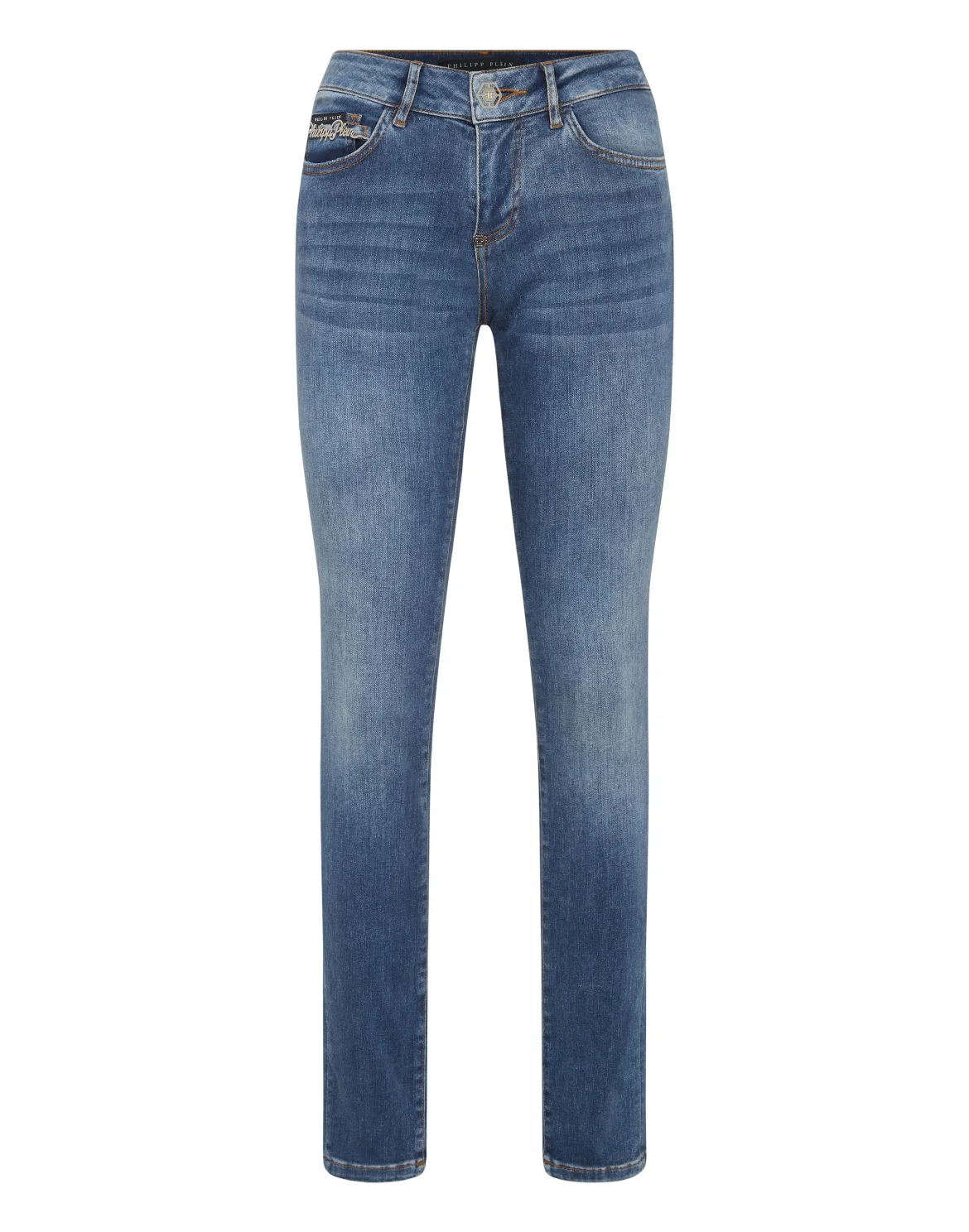 Denim Trousers Slim Fit Cherries, цвет: Синий