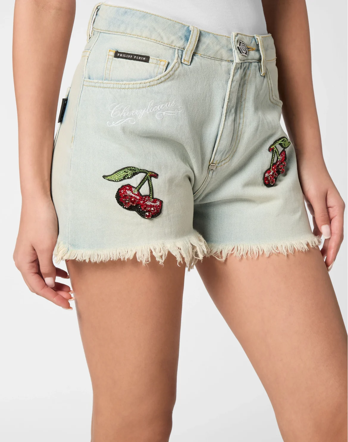 Denim Shorts Cherries, цвет: Голубой