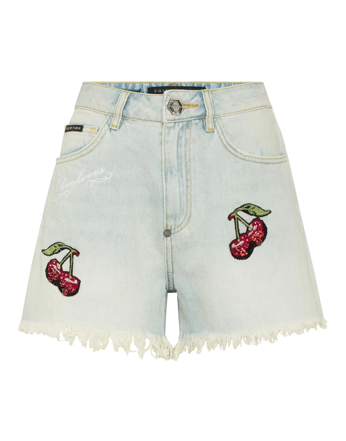 Denim Shorts Cherries, цвет: Голубой