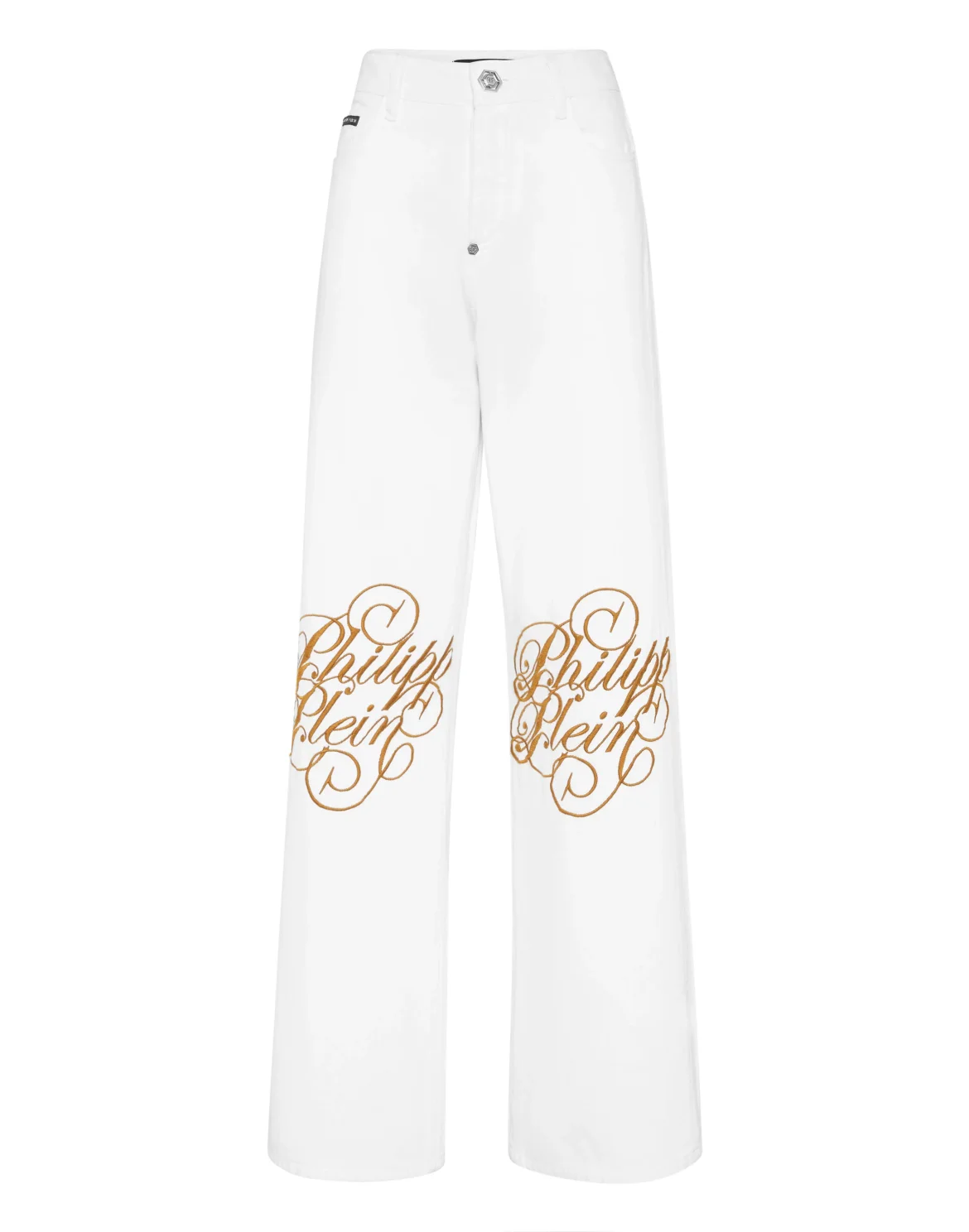 Denim Trousers Skater Fit Logo, цвет: Белый