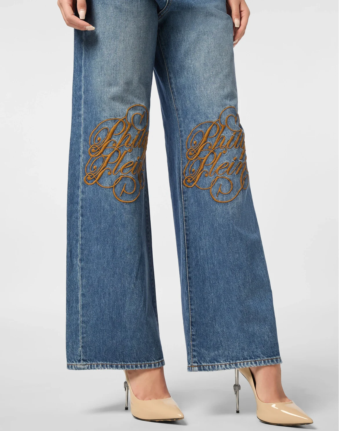 Denim Trousers Skater Fit Logo, цвет: Синий