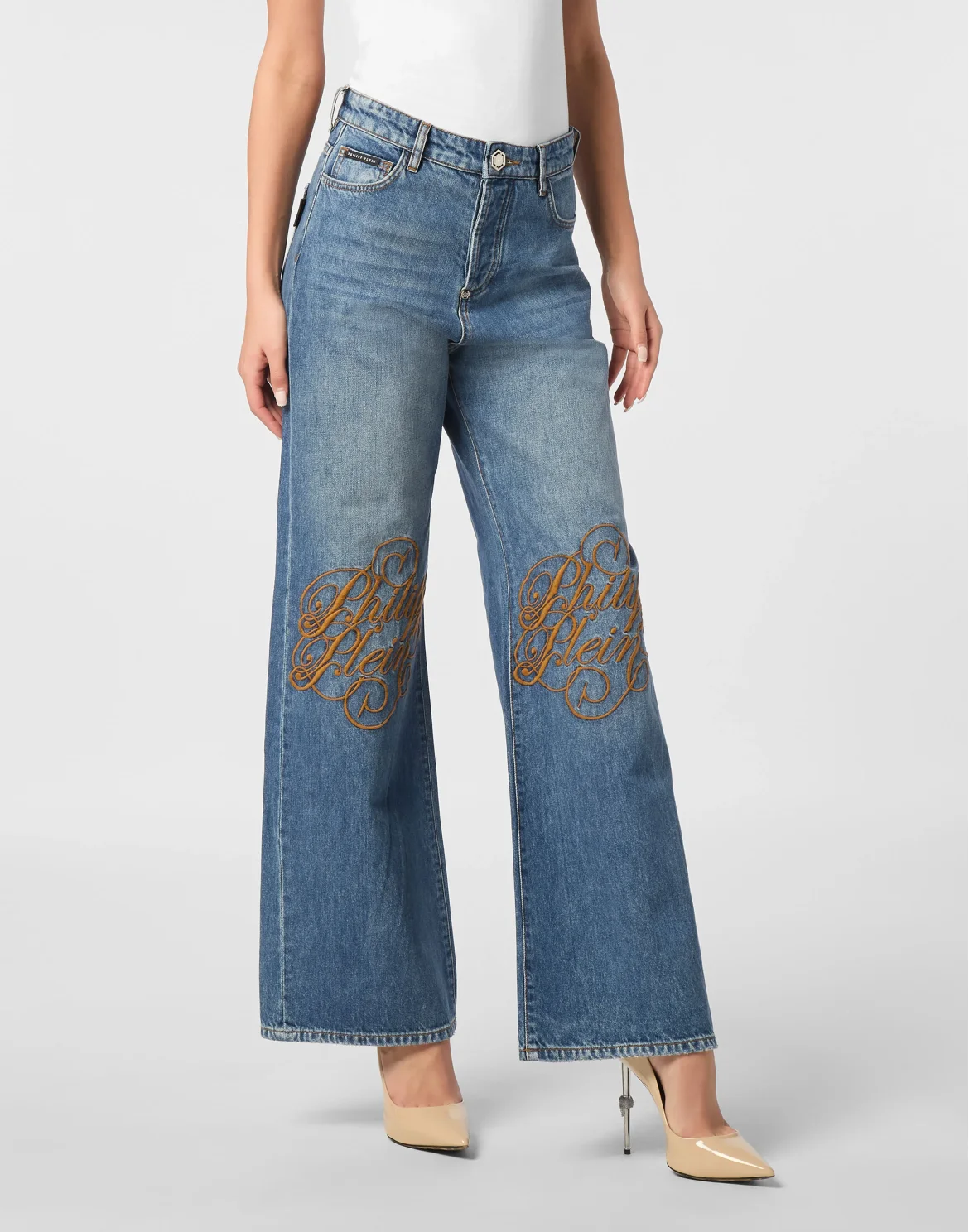 Denim Trousers Skater Fit Logo, цвет: Синий