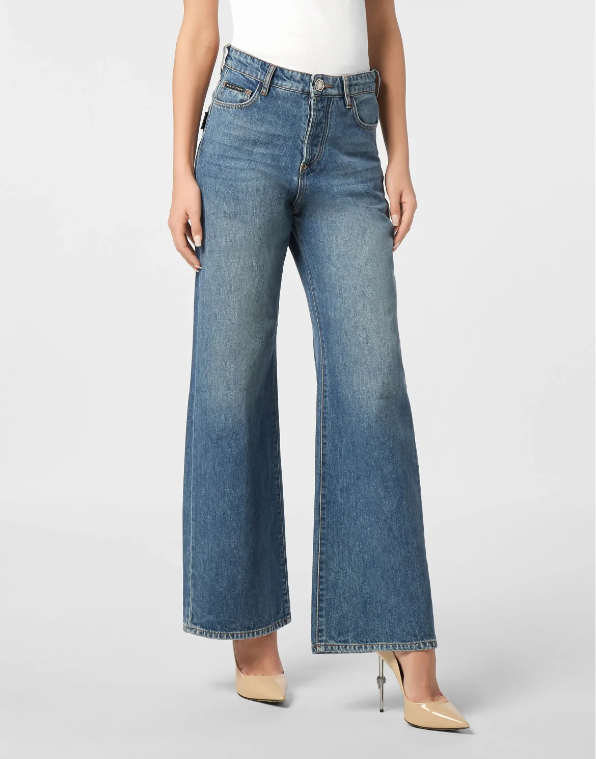 Denim Trousers Skater Fit Logo, цвет: Синий
