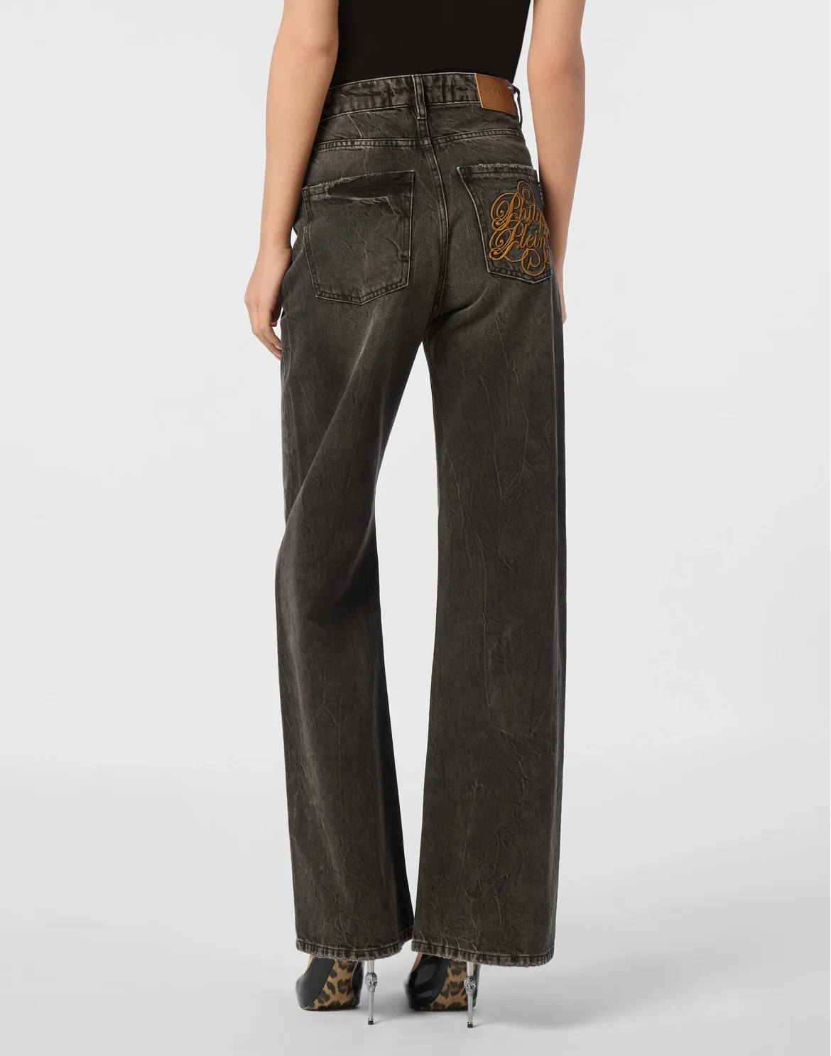 Denim Trousers Skater Fit Logo, цвет: Серый
