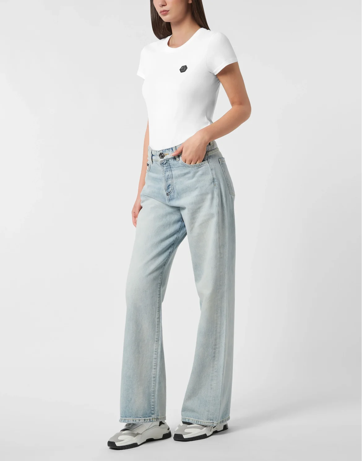 Denim Trousers Skater Fit Logo, цвет: Голубой