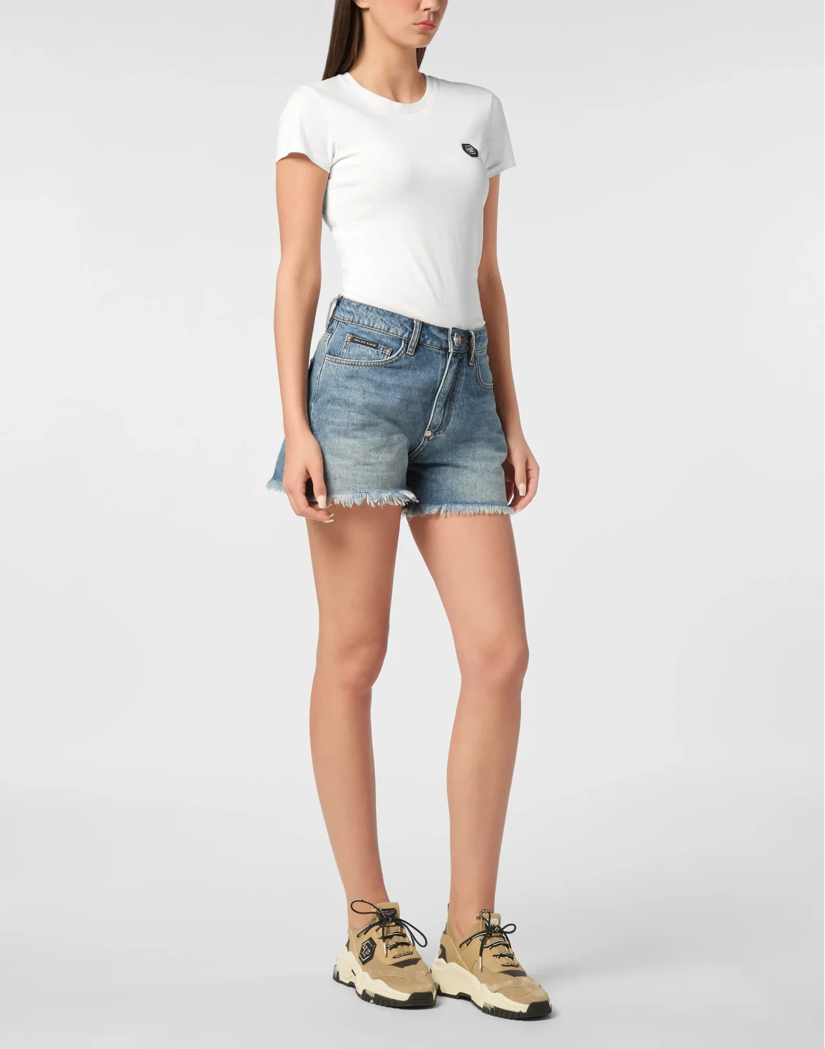 Denim Shorts Logo, цвет: Синий