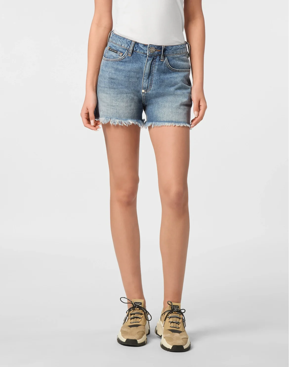 Denim Shorts Logo, цвет: Синий