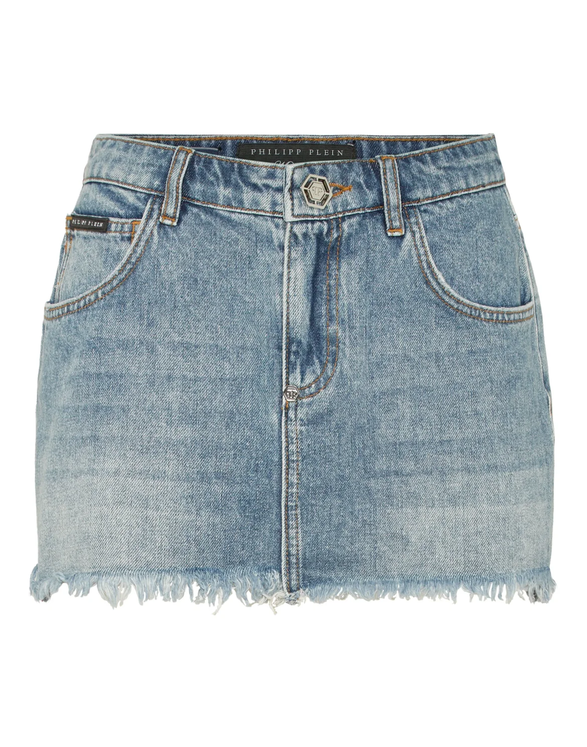 Denim Mini Skirt Cherries, цвет: Синий