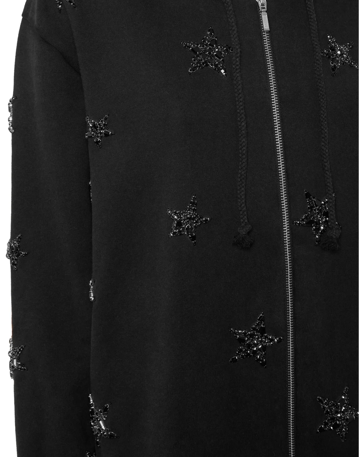 Hoodie Sweatjacket LS Stars, цвет: Черный