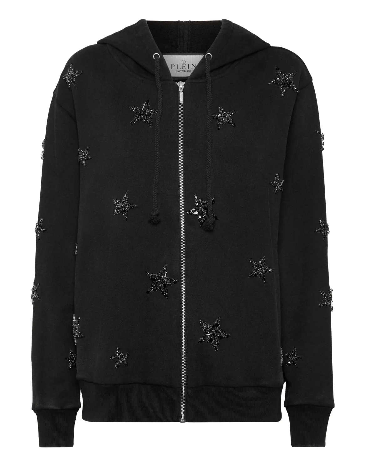 Hoodie Sweatjacket LS Stars, цвет: Черный