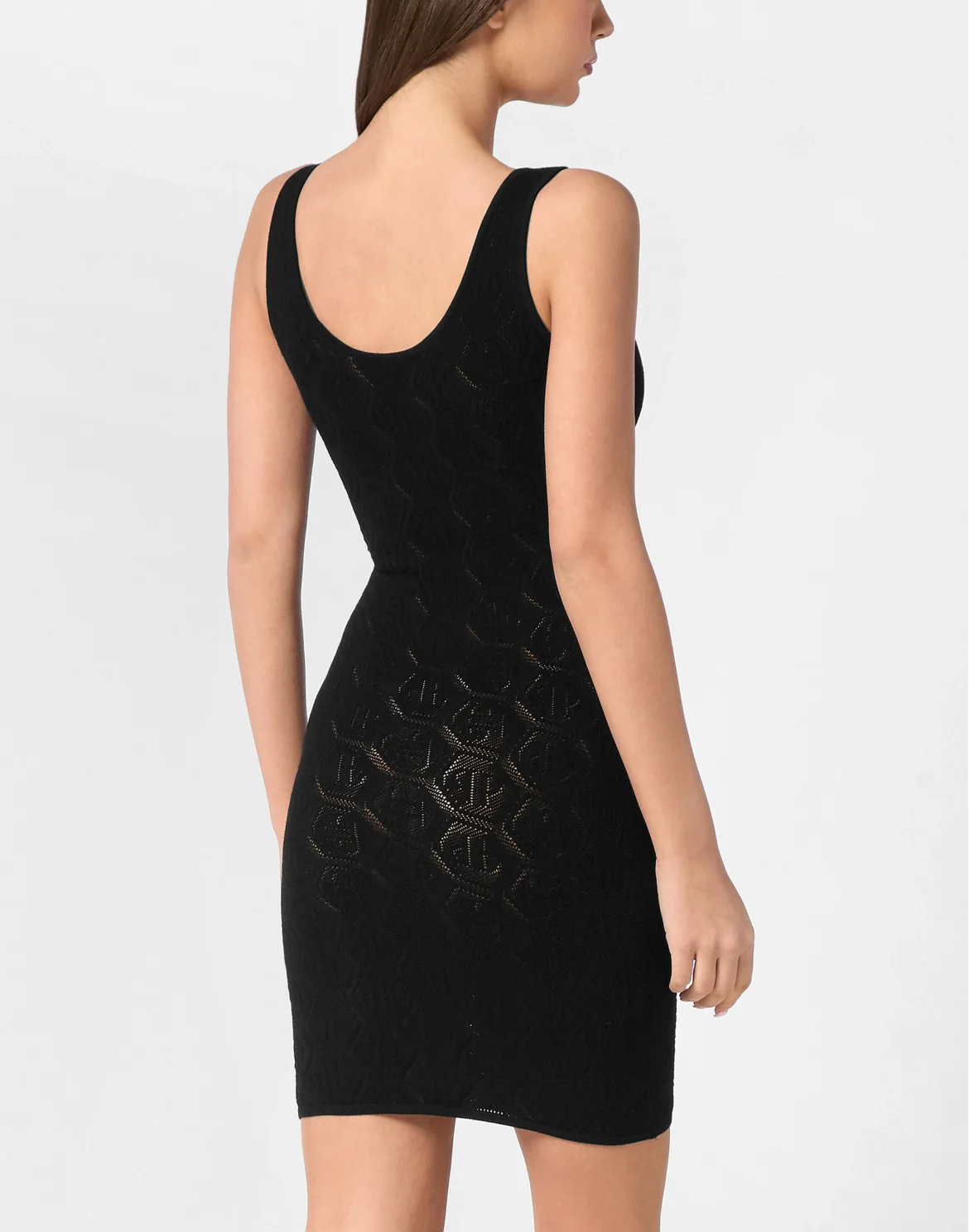 Viscose Mini Dress Monogram, цвет: Черный