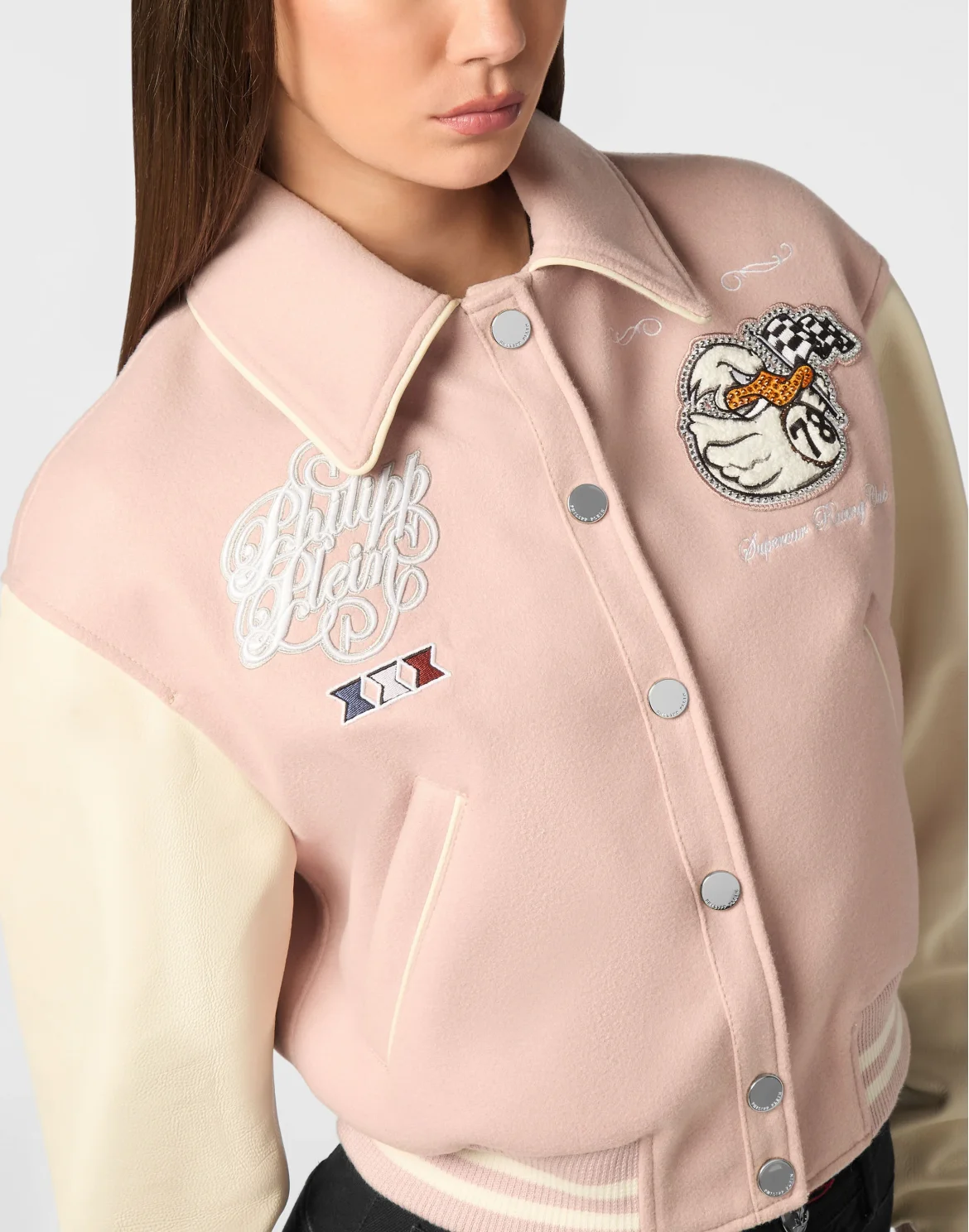 Bomber Jacket College PP Duck, цвет: Розовый