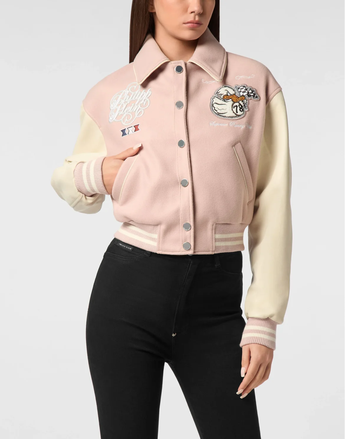 Bomber Jacket College PP Duck, цвет: Розовый