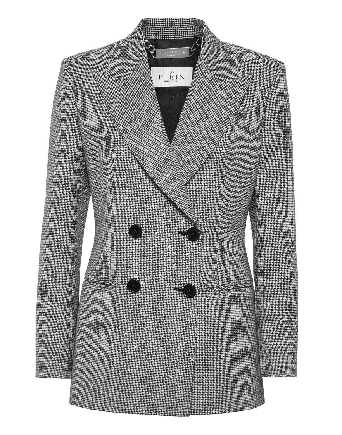 Blazer Regular Gold Fit Pied de Poule, цвет: Черный