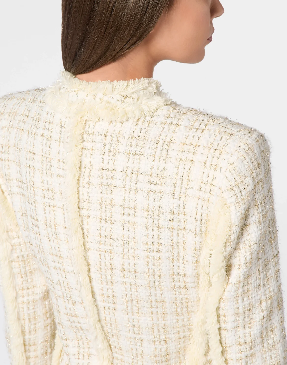 Tweed Bolero Blazer, цвет: Белый
