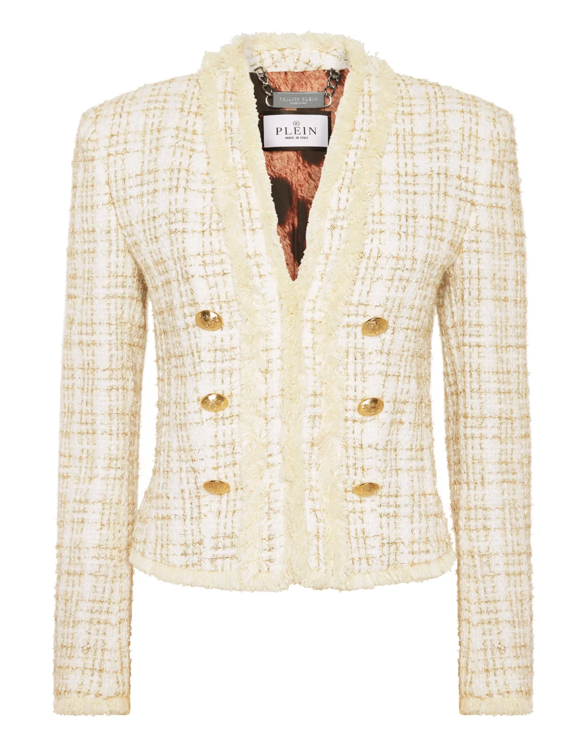 Tweed Bolero Blazer, цвет: Белый