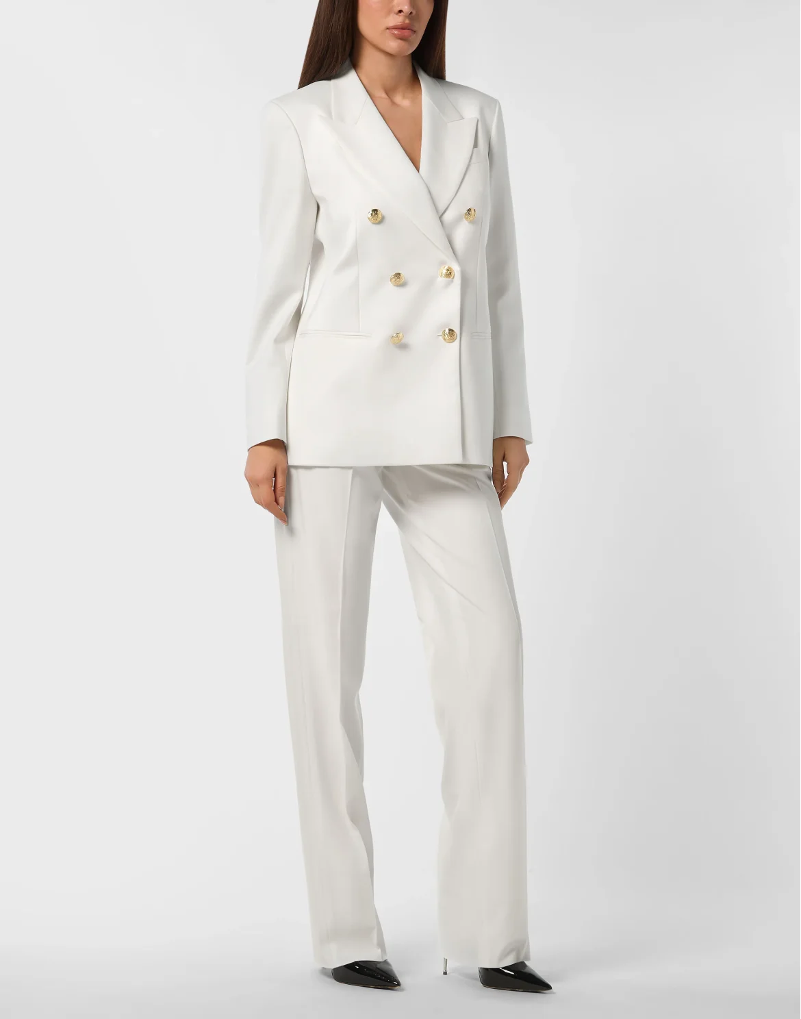 Double Breast Blazer, цвет: Белый