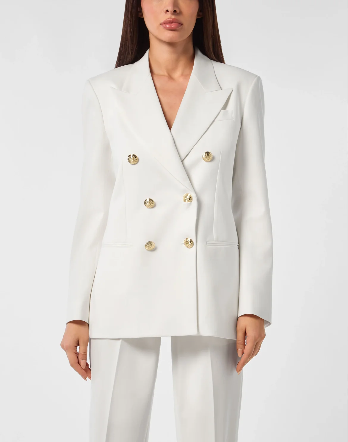 Double Breast Blazer, цвет: Белый