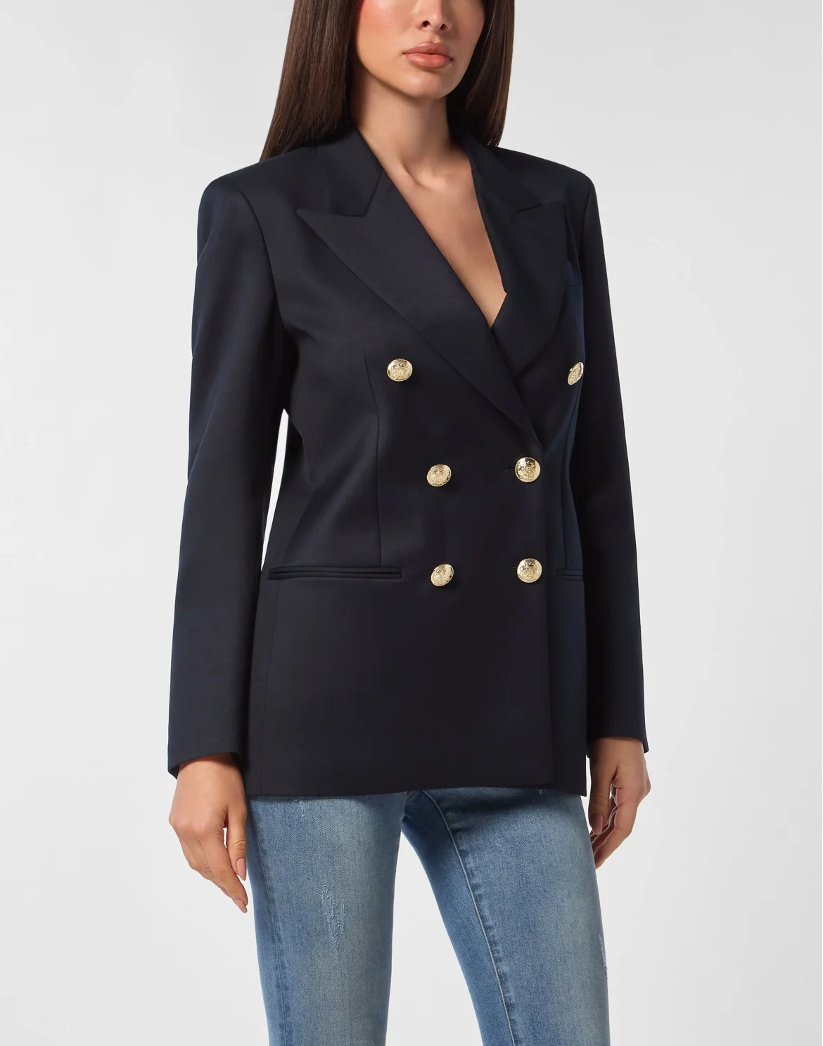 Double Breast Blazer, цвет: Синий