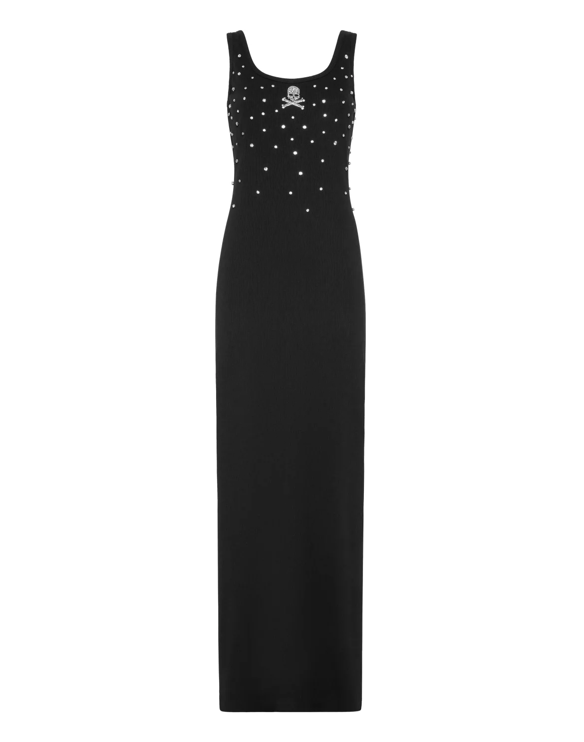 Jersey Rib Long Dress Stones, цвет: Черный