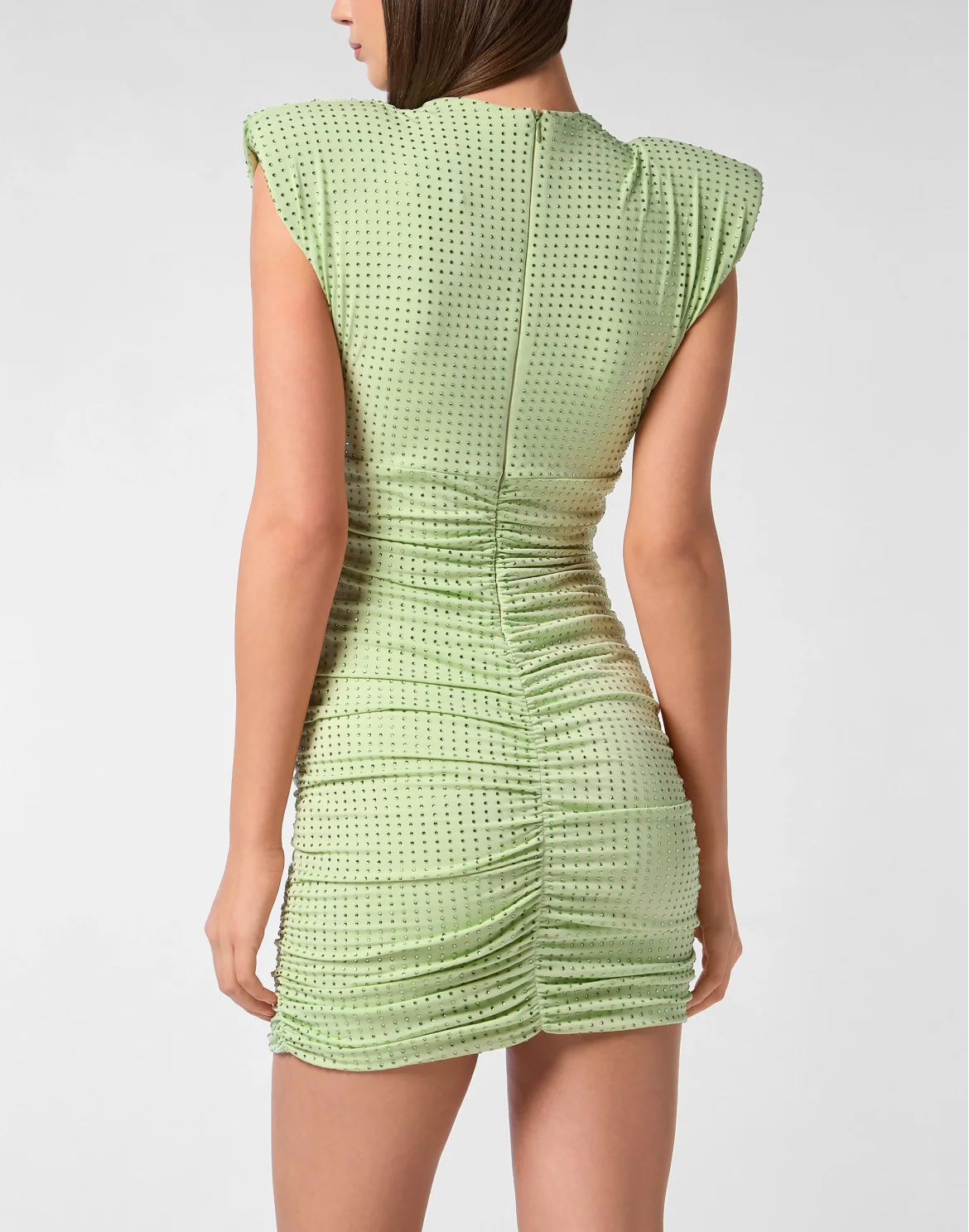 Jersey Mini Dress Strass Signature, цвет: Зеленый