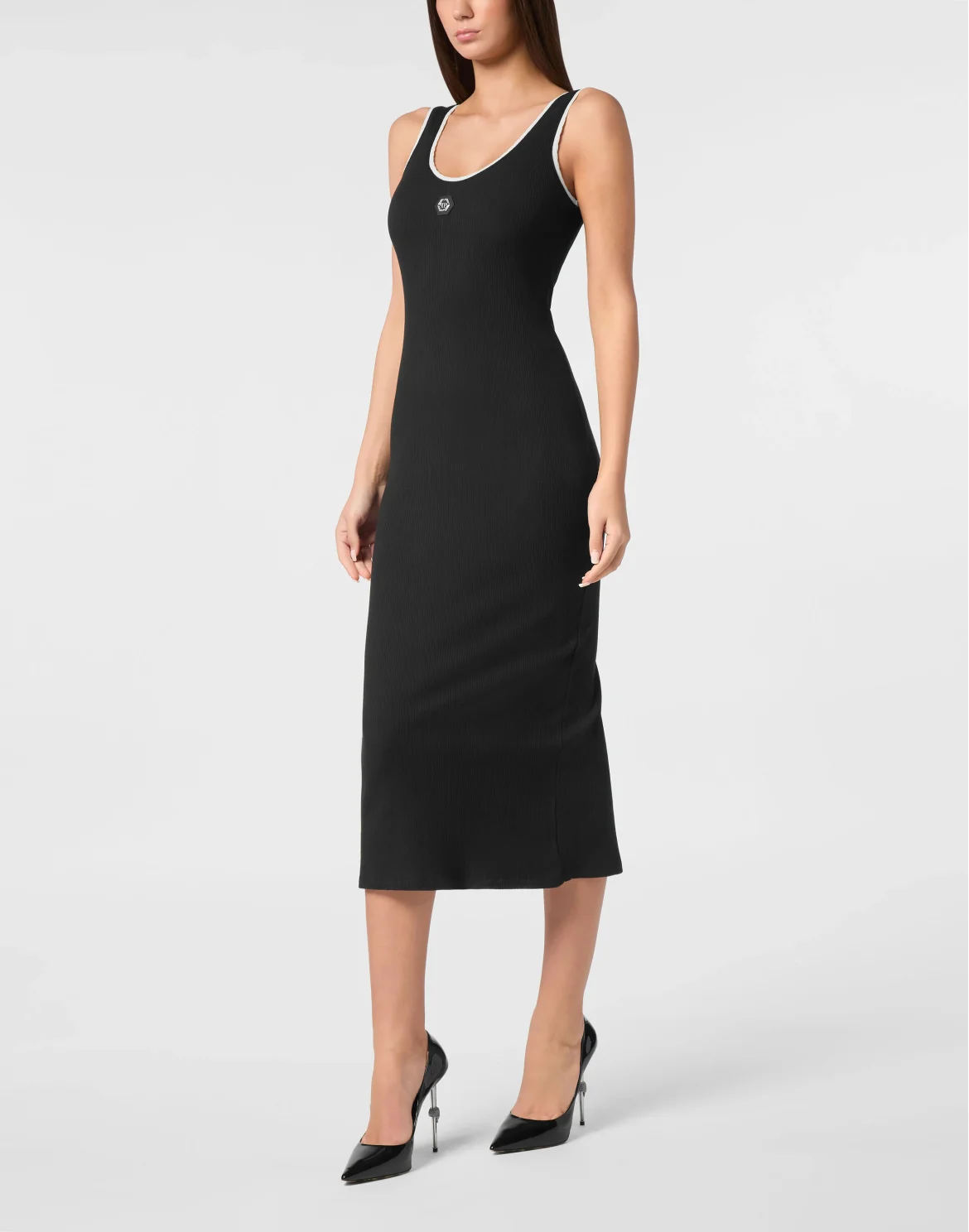 Long Dress Rib, цвет: Черный