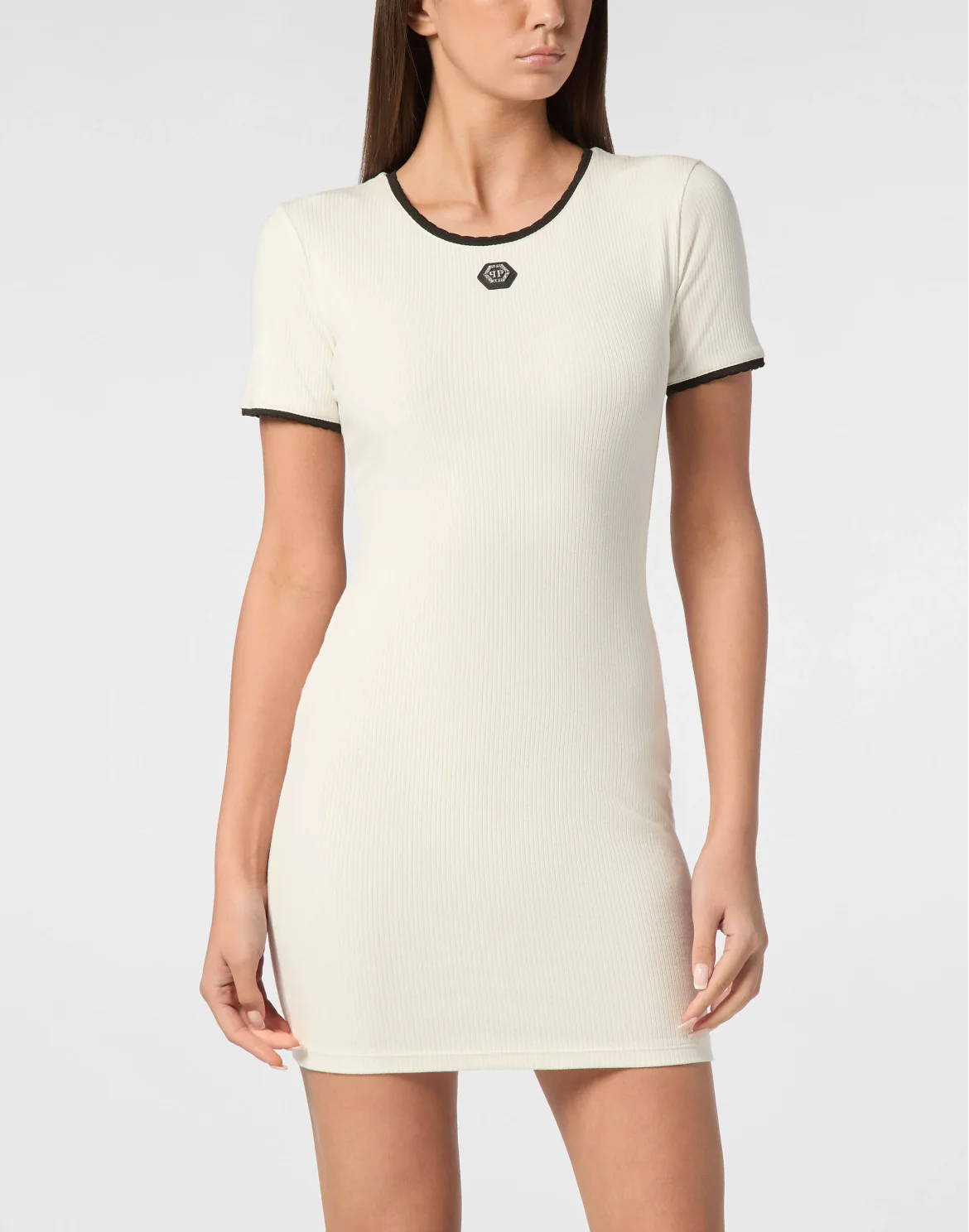 Short Dress Mini Sleeves, цвет: Бежевый