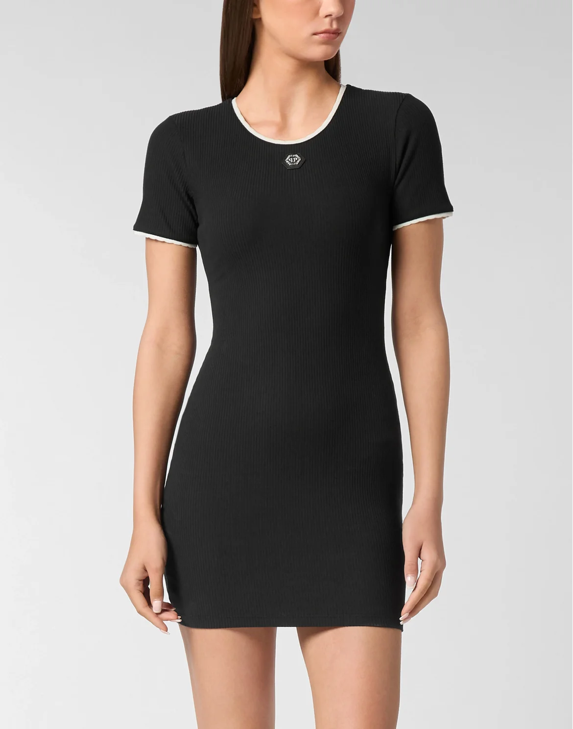 Short Dress Mini Sleeves, цвет: Черный