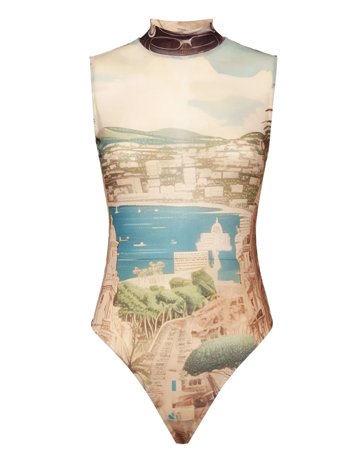 Body Sleeveless Racing, цвет: Мультиколор