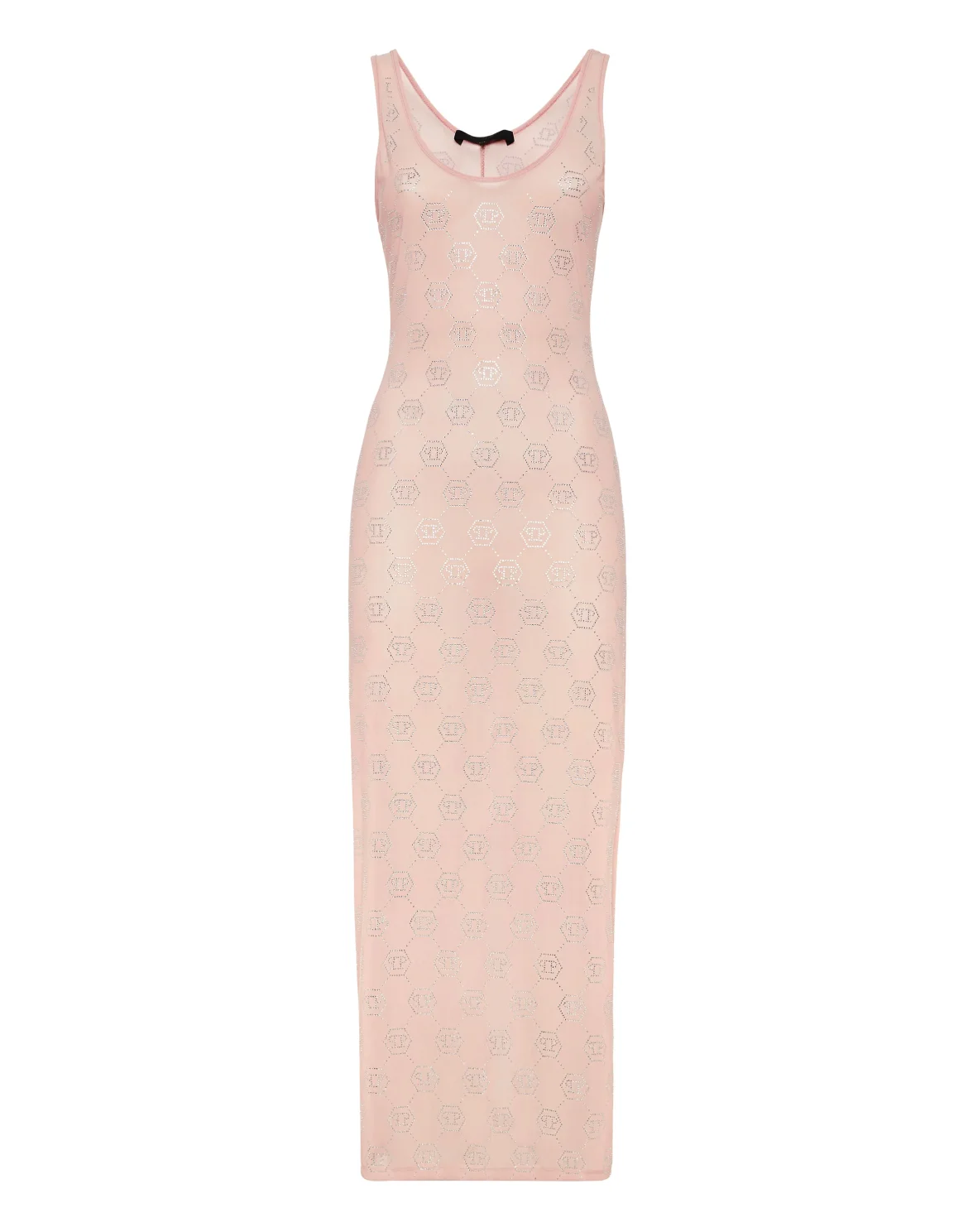 Long Dress Monogram Strass, цвет: Розовый