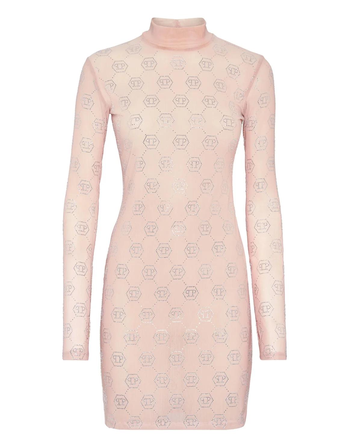 Shirt Dress Monogram Strass, цвет: Розовый