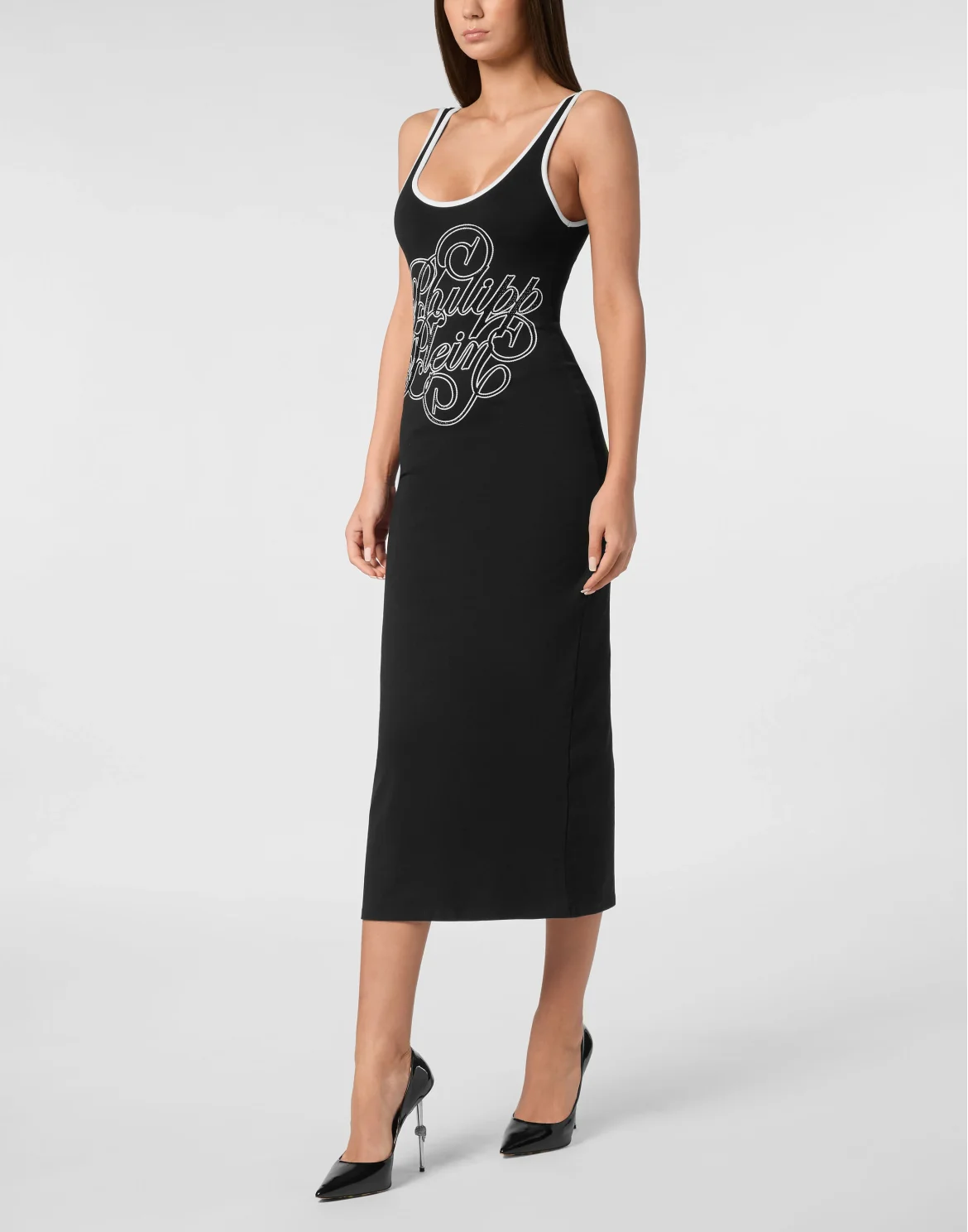 Tanktop Long Dress Signature, цвет: Черный
