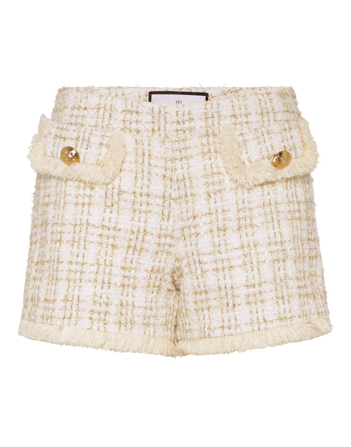 Tweed Hot Pants, цвет: Белый