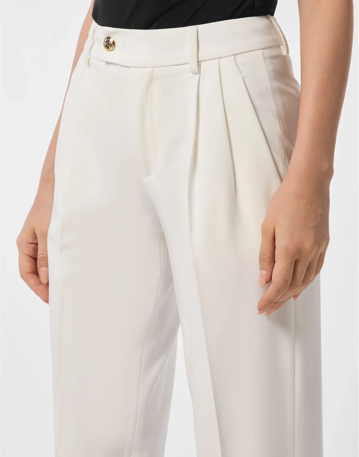 Straight Office Trousers, цвет: Белый